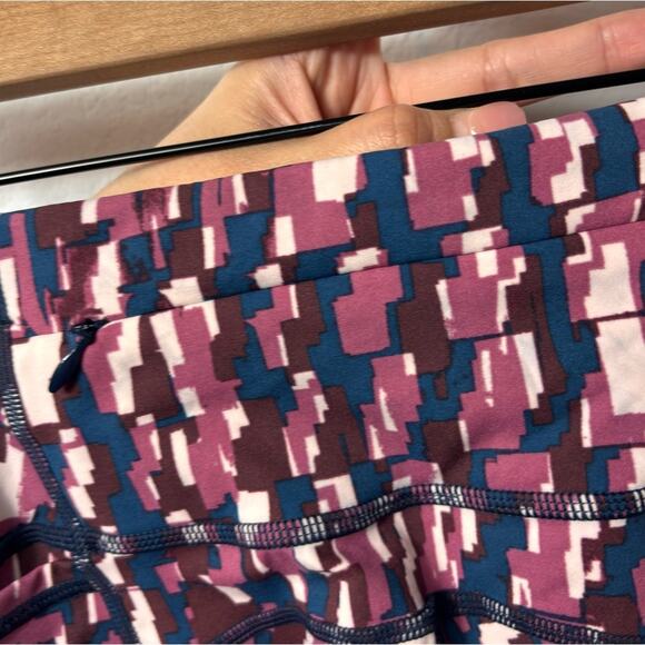 SWEATY BETTY POWER POCKET WORKOUT WOMEN LEGGINGS IN PINK CHECK PRINT SIZE US 4 - Picture 7 of 7